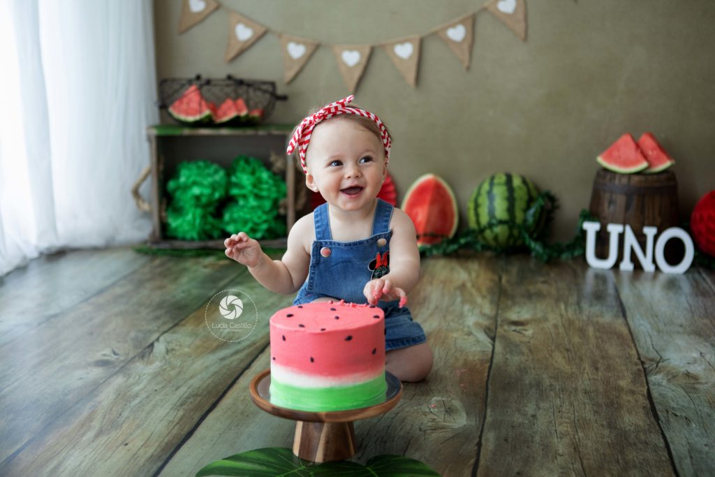 Fotografía primer cumpleaños en Madrid